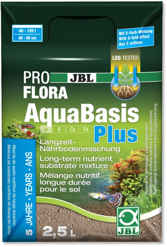 AQUABASIS PLUS JBL - 2,5 L - substrat nutritif pour plantes aquatiques